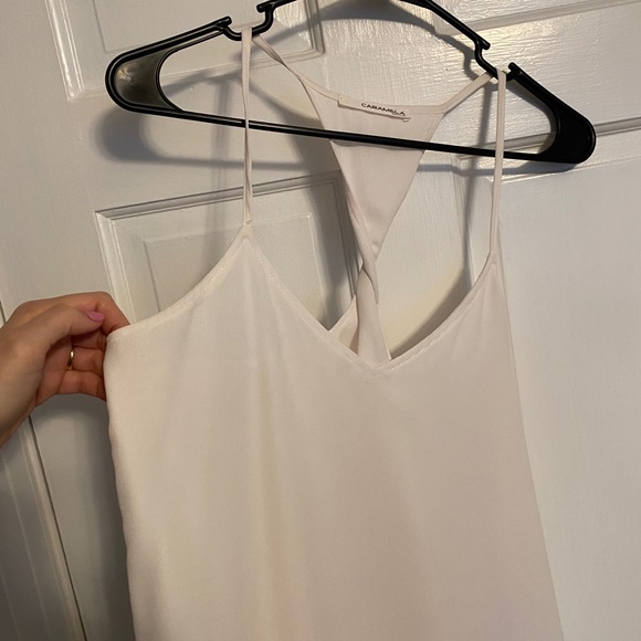 White Twist Back Tank - Size Small - Picture 2 of 5